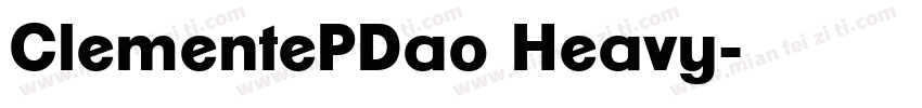 ClementePDao Heavy字体转换